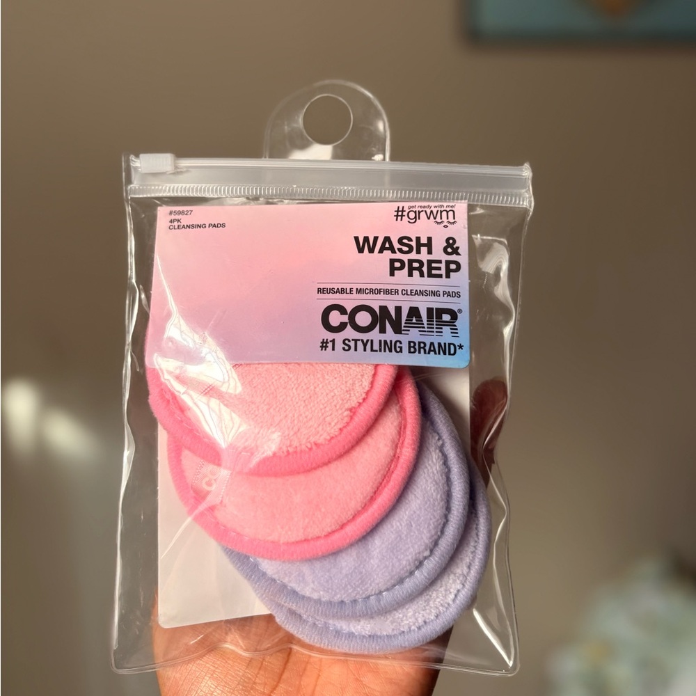 Conair Pink and Purple Reusable Makeup Cleansing Pads